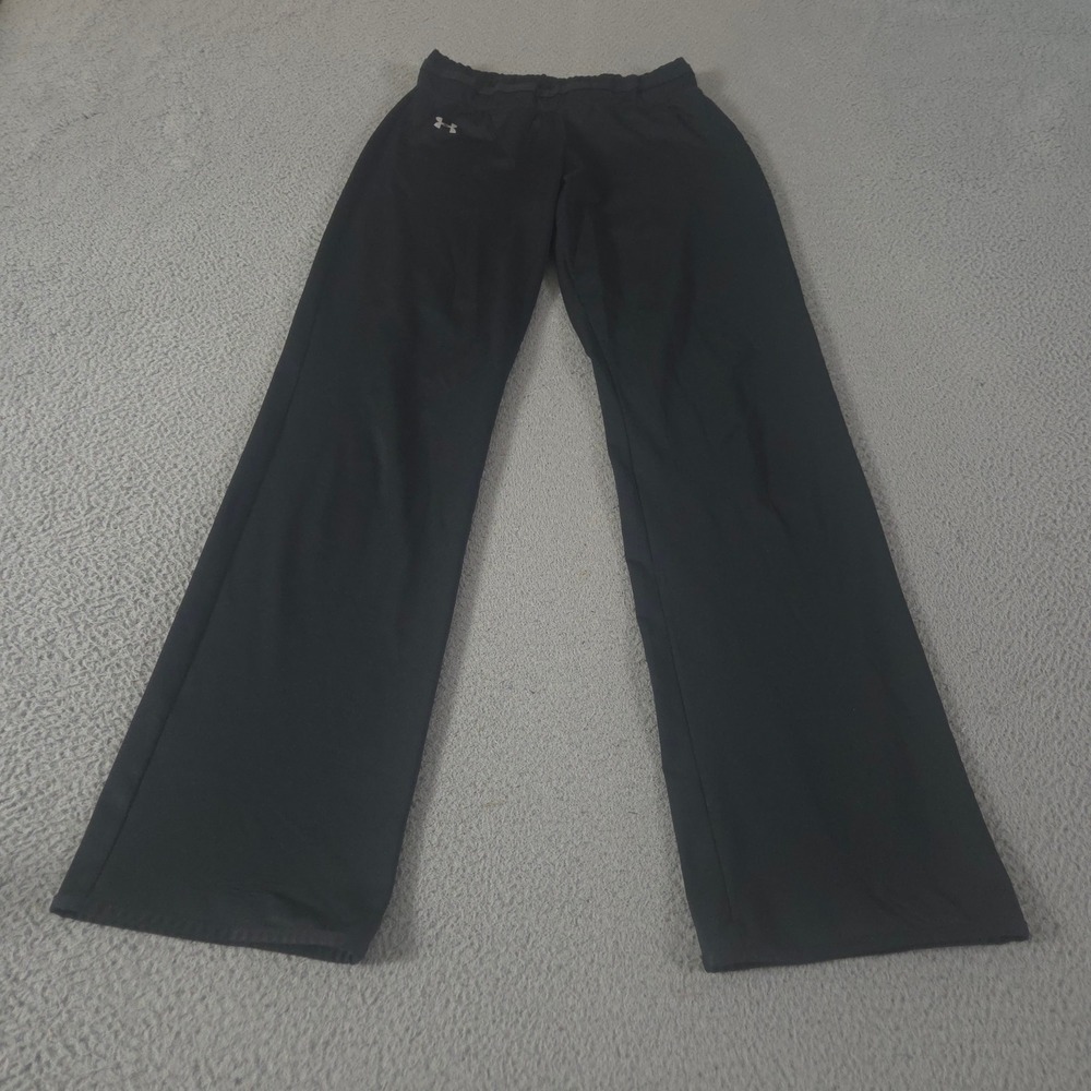 VINTAGE Under Armour Pants Womens S Black AllSeasonGear Bootcut Leg Stretch 00s